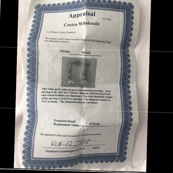 Pearl earrings - Picture 3 of 3